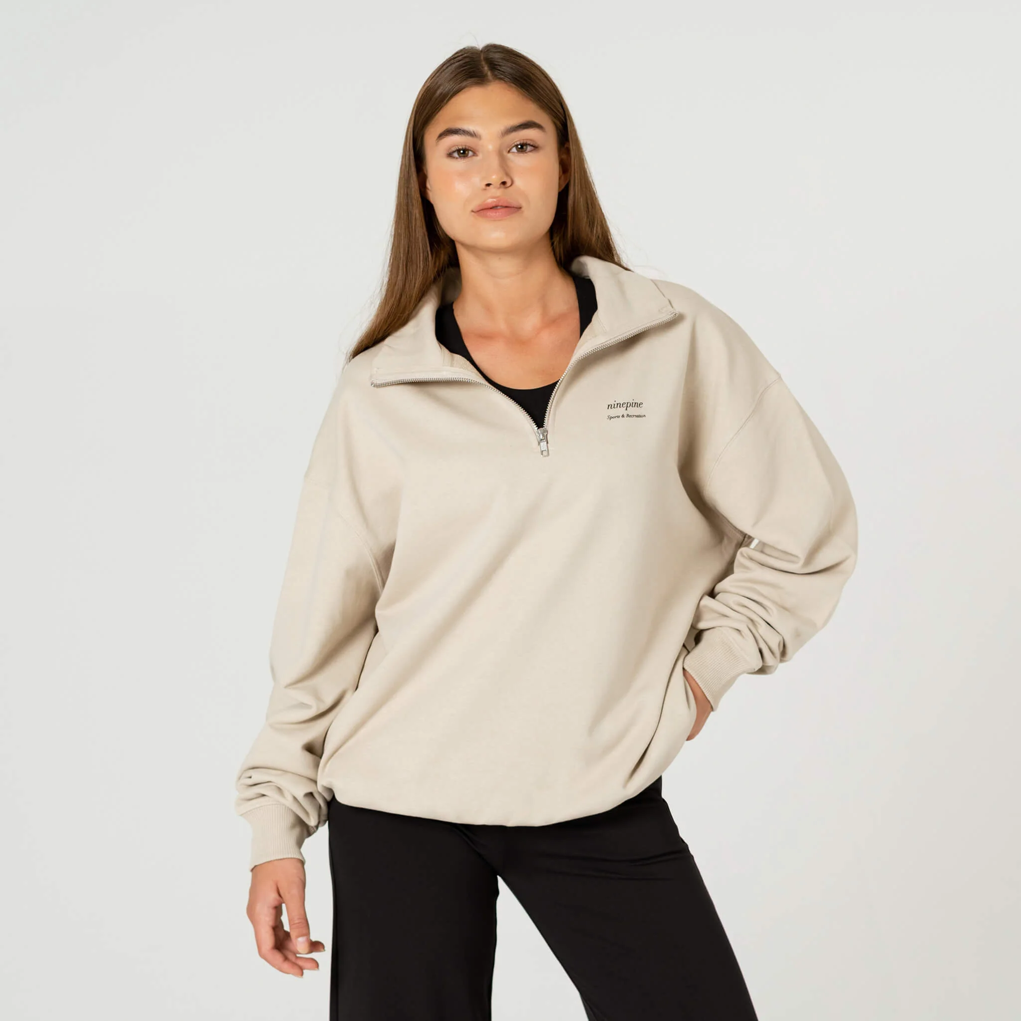 Quarter-Zip Relaxed Sweater