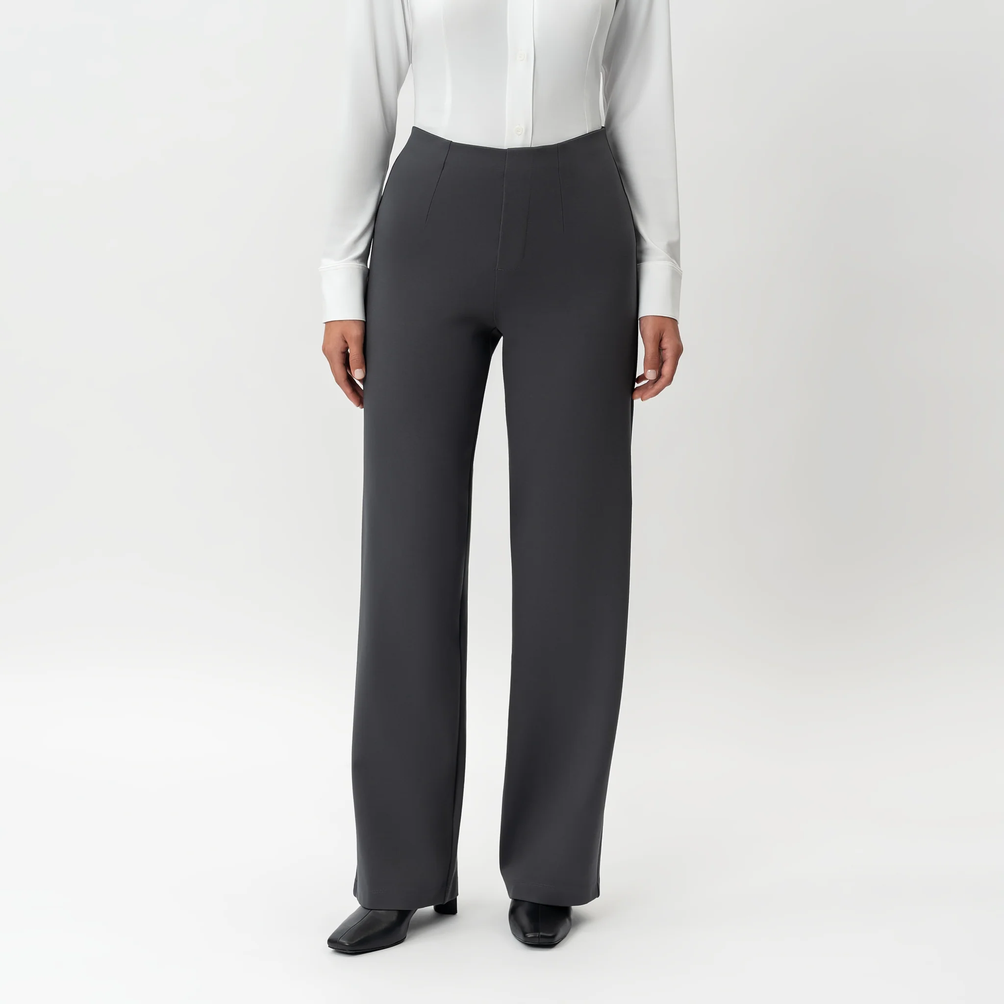 Tailored Ponte Relaxed Trouser