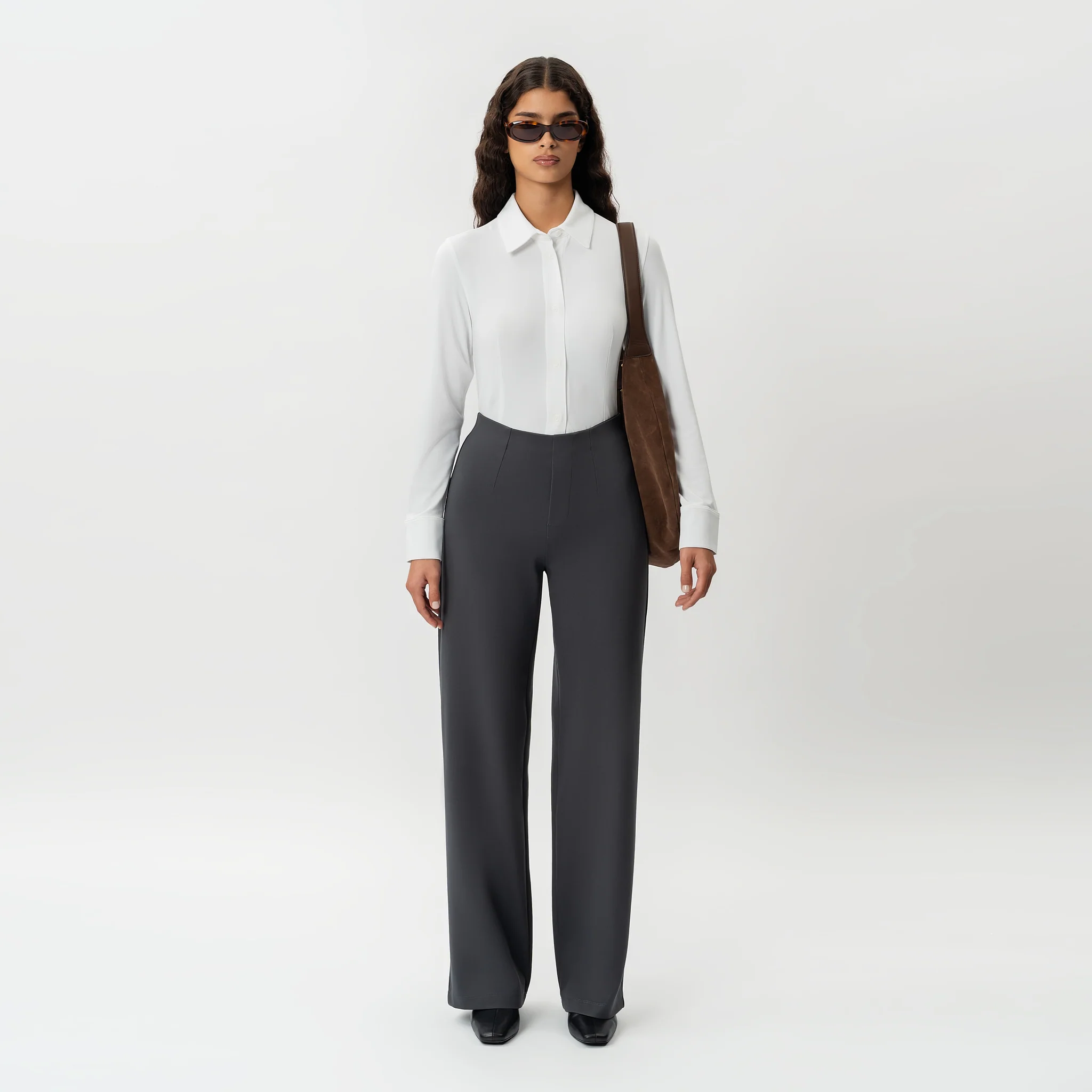 Tailored Ponte Relaxed Trouser - Image 2