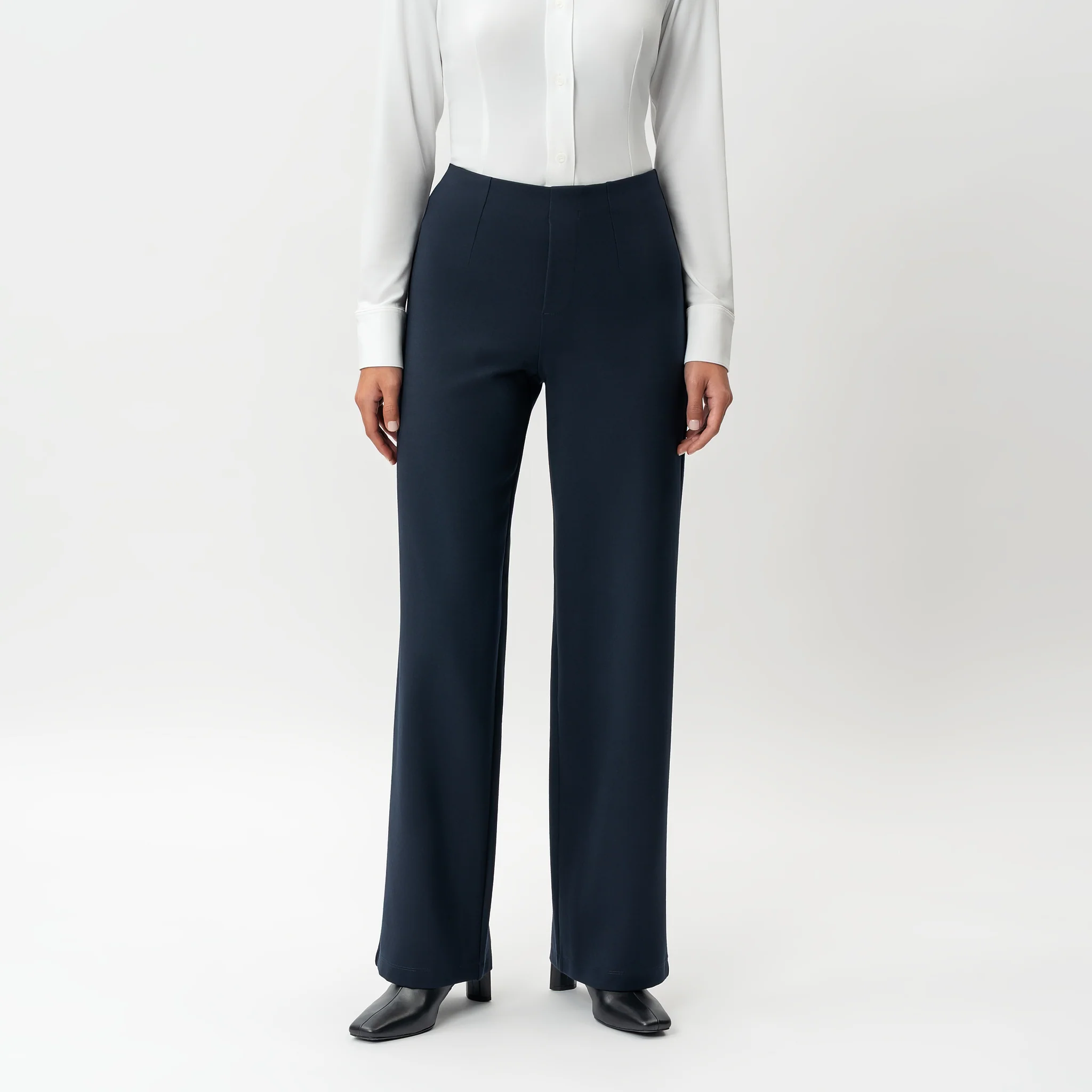 Tailored Ponte Relaxed Trouser