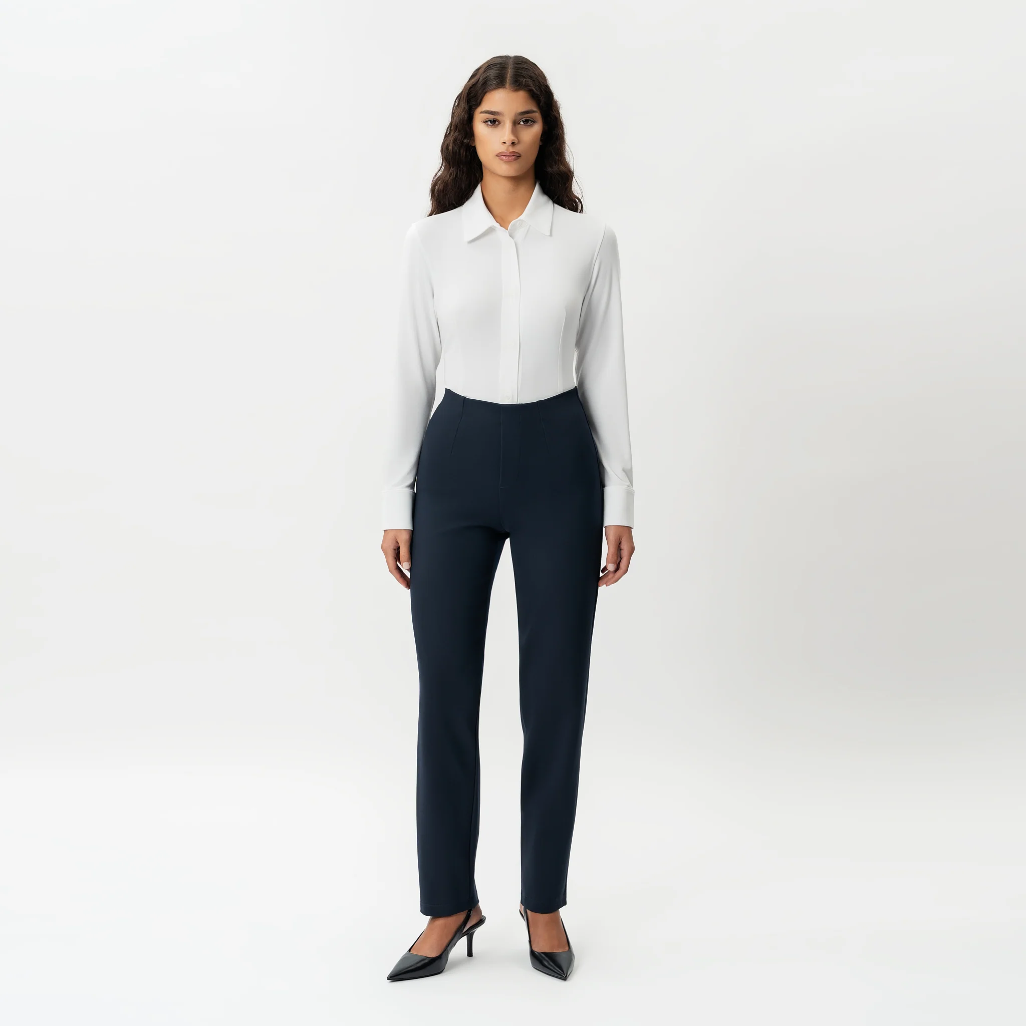 Tailored Ponte Straight Trouser - Image 2