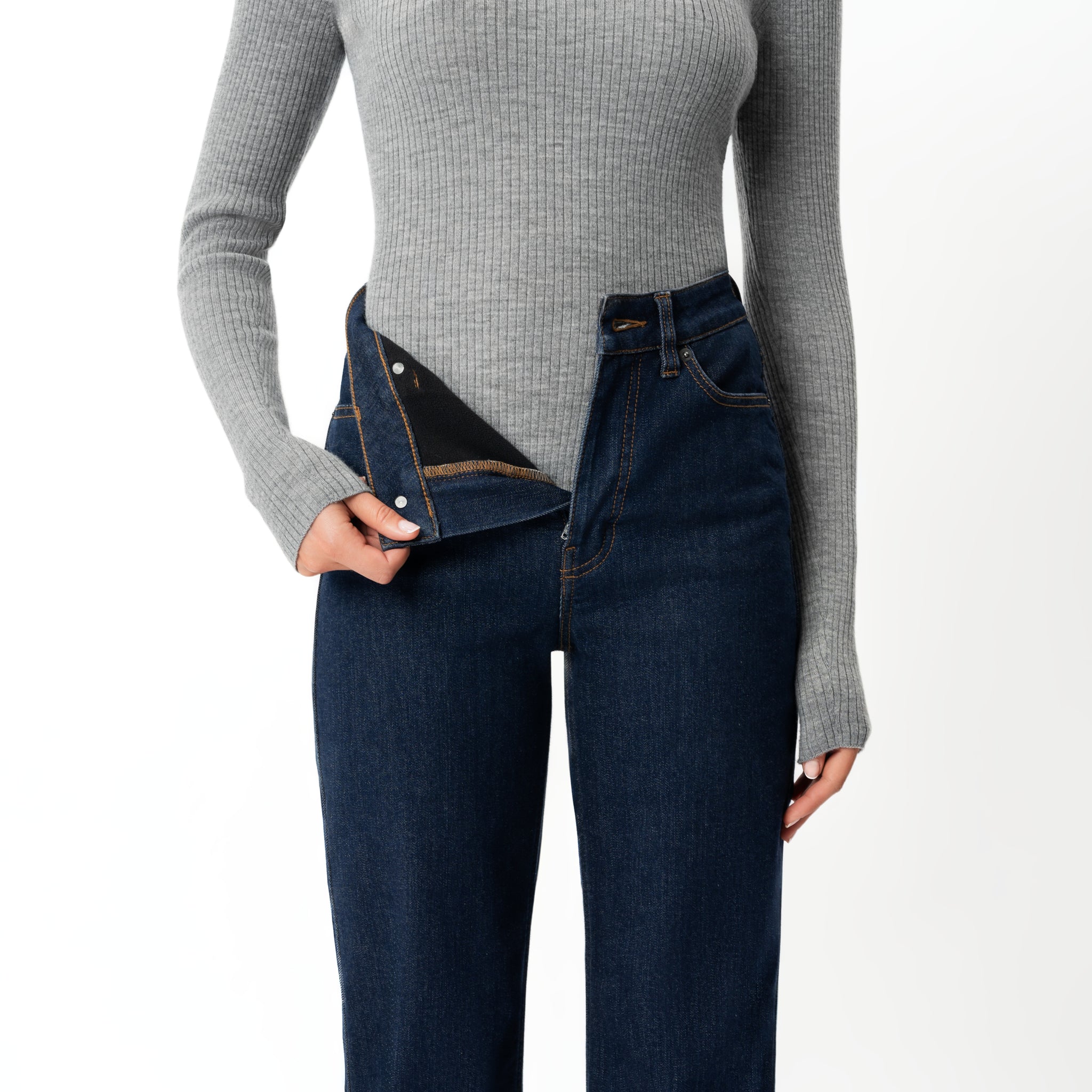 Winter FleeceDenim™ Relaxed Jeans - Image 3
